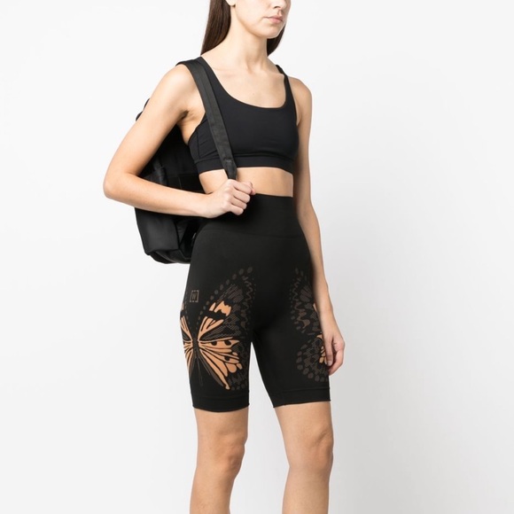 WOLFORD Butterfly Print cycling shorts SIZE MEDIUM - Picture 2 of 5